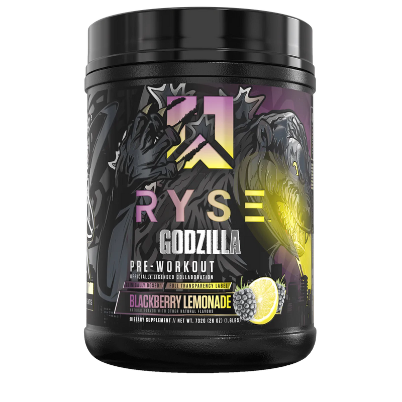 Ryse Supps Godzilla Pre Workout - 40 Servings Blackberry Lemonade