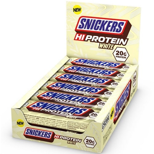 Snickers Hi-Protein White Bar - 57 g (Box of 12)