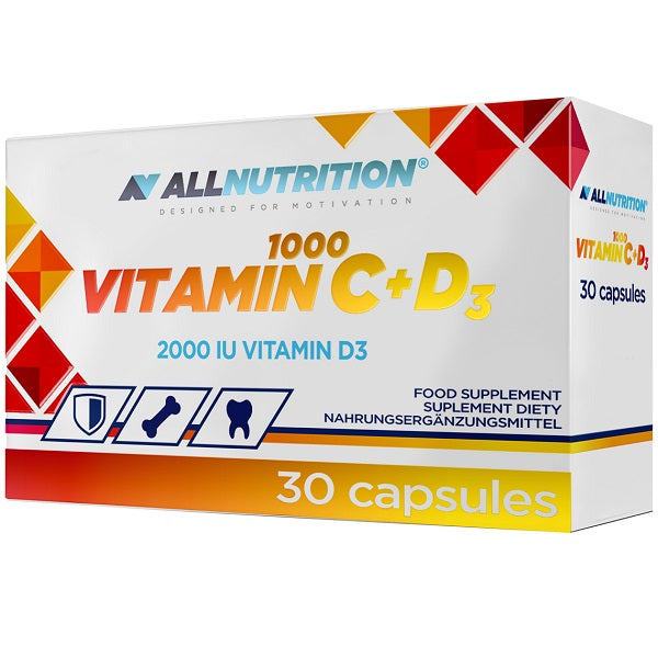 Allnutrition Vitamin C1000 + D3 30 Caps