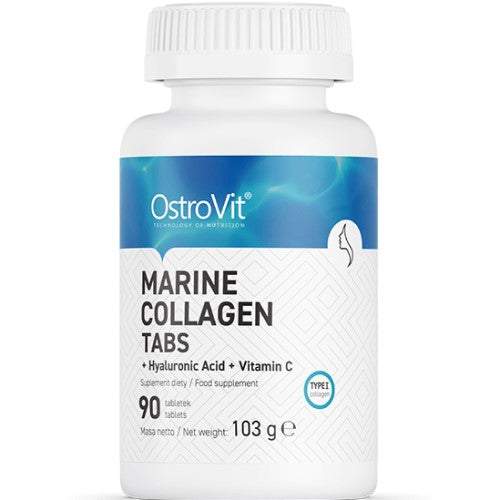 OstroVit Marine Collagen With Hyaluronic Acid And Vitamin C 90 Tablets