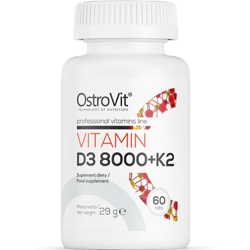 OstroVit Vitamin D3 8000 + K2 - 60 Tabs