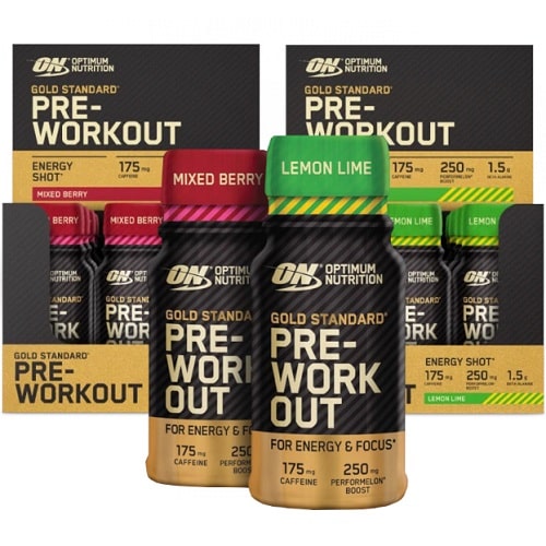 Optimum Nutrition Gold Standard Pre-Workout Energy Shot 60ml (Pack of 12)
