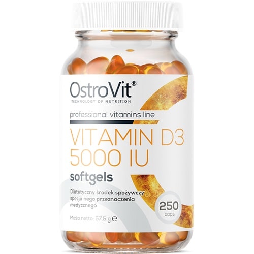 OstroVit Vitamin D3 5000IU - 250 Softgels