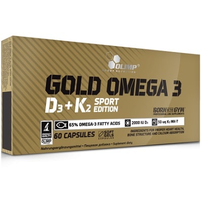 Olimp Gold Omega 3 D3 + K2 Sport Edition - 60 Caps