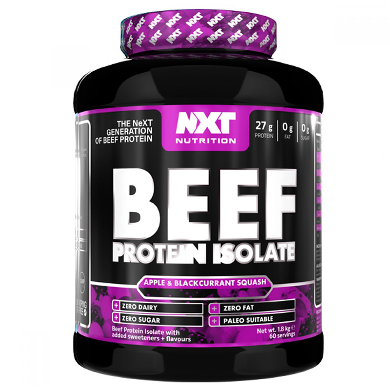 NXT Nutrition Beef Protein Isolate 1.8kg Apple And Blackcurrent Squash
