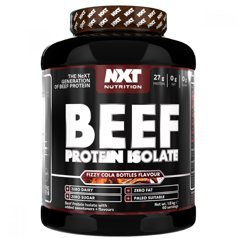 NXT Nutrition Beef Protein Isolate 1.8kg Fizzy Cola Bottles Falvour