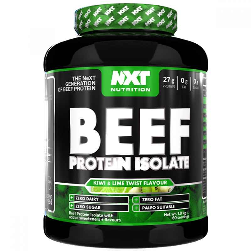 NXT Nutrition Beef Protein Isolate 1.8kg Kiwi And Lime Twist Falvour