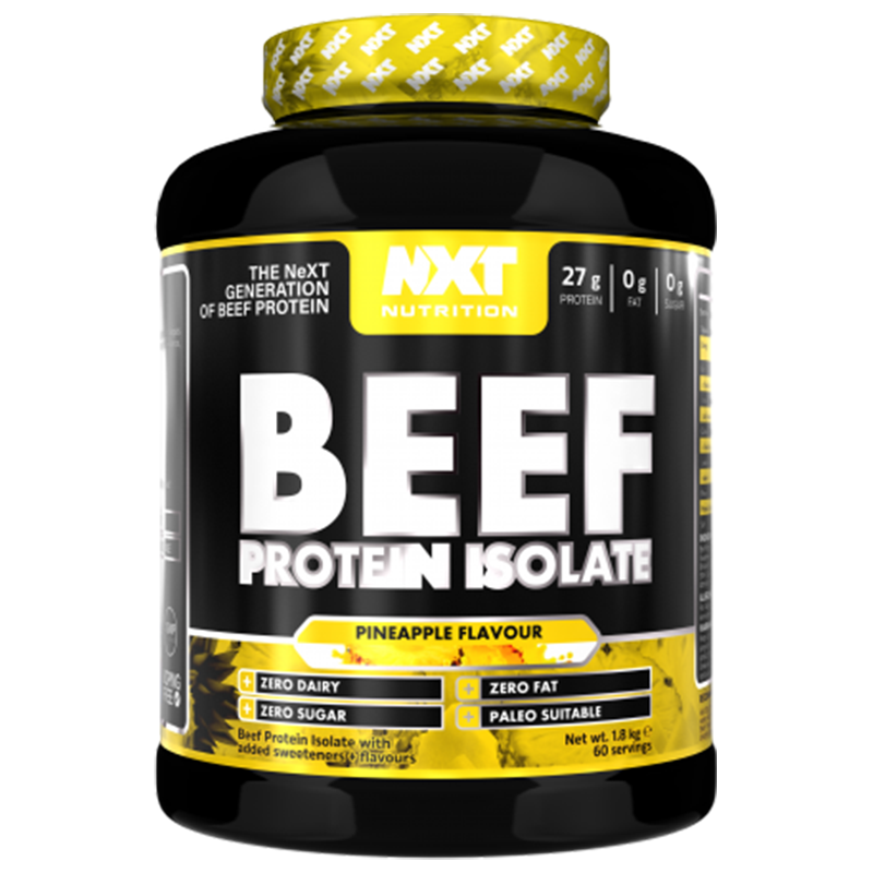 NXT Nutrition Beef Protein Isolate 1.8kg Pineapple Falvour