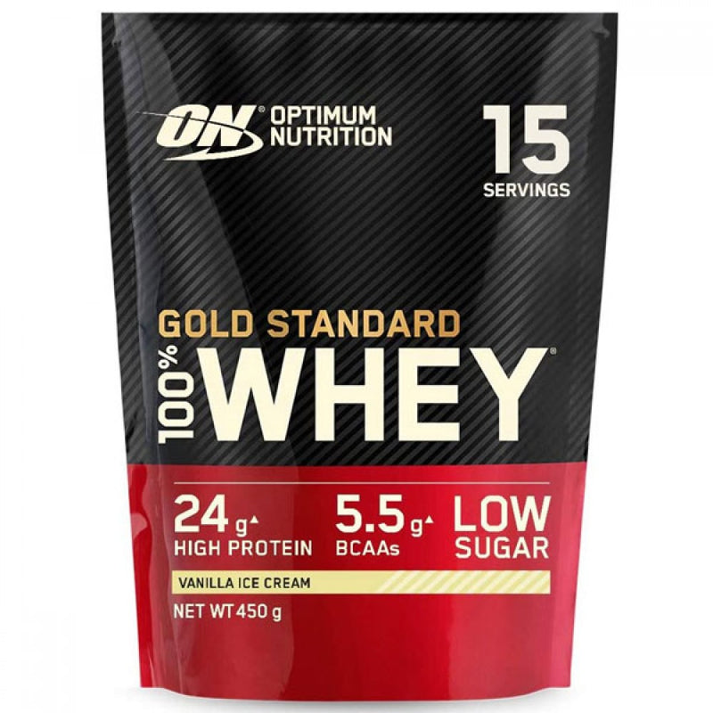 Optimum Nutrition Gold Standard 100% Whey Protein 450g Pouch Vanilla Ice Cream