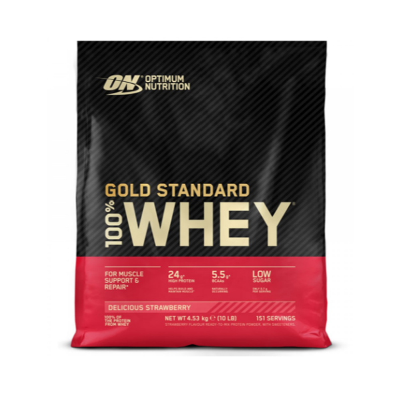 Optimum Nutrition Gold Standard 100% Whey Protein 4.53kg Delicious Strawberry