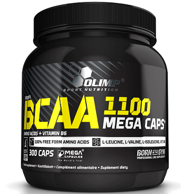 Olimp BCAA Mega Caps 1100mg - 300 Caps Olimp BCAA Mega Caps 1100mg - 300 Caps