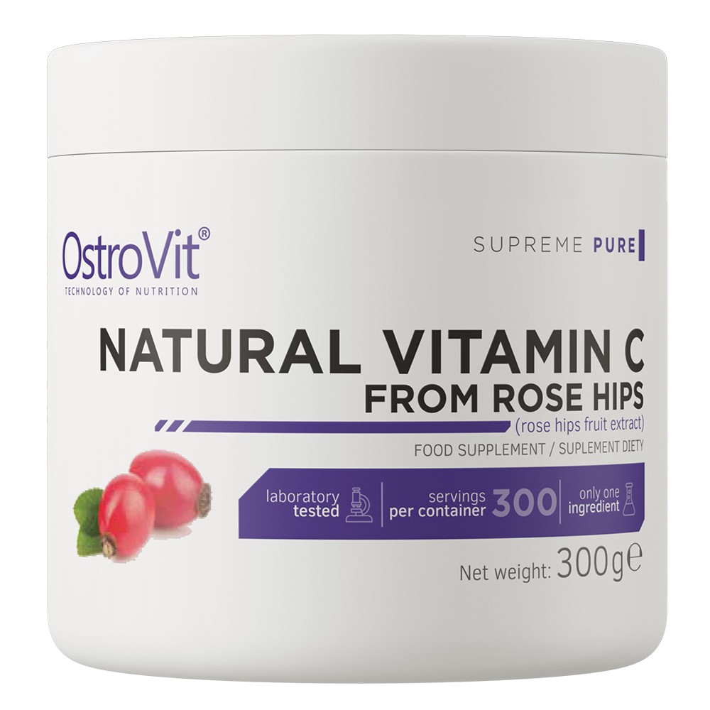 OstroVit Natural Vitamin C From Rose Hips - 300g OstroVit Natural Vitamin C From Rose Hips - 300g