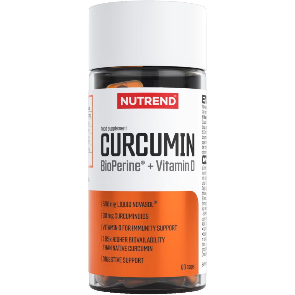 Nutrend Curcumin Bioperine® + Vitamin D - 60 Caps