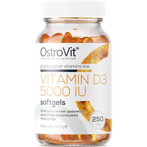 OstroVit Vitamin D3 5000IU - 250 Softgels OstroVit Vitamin D3 5000IU - 250 Softgels