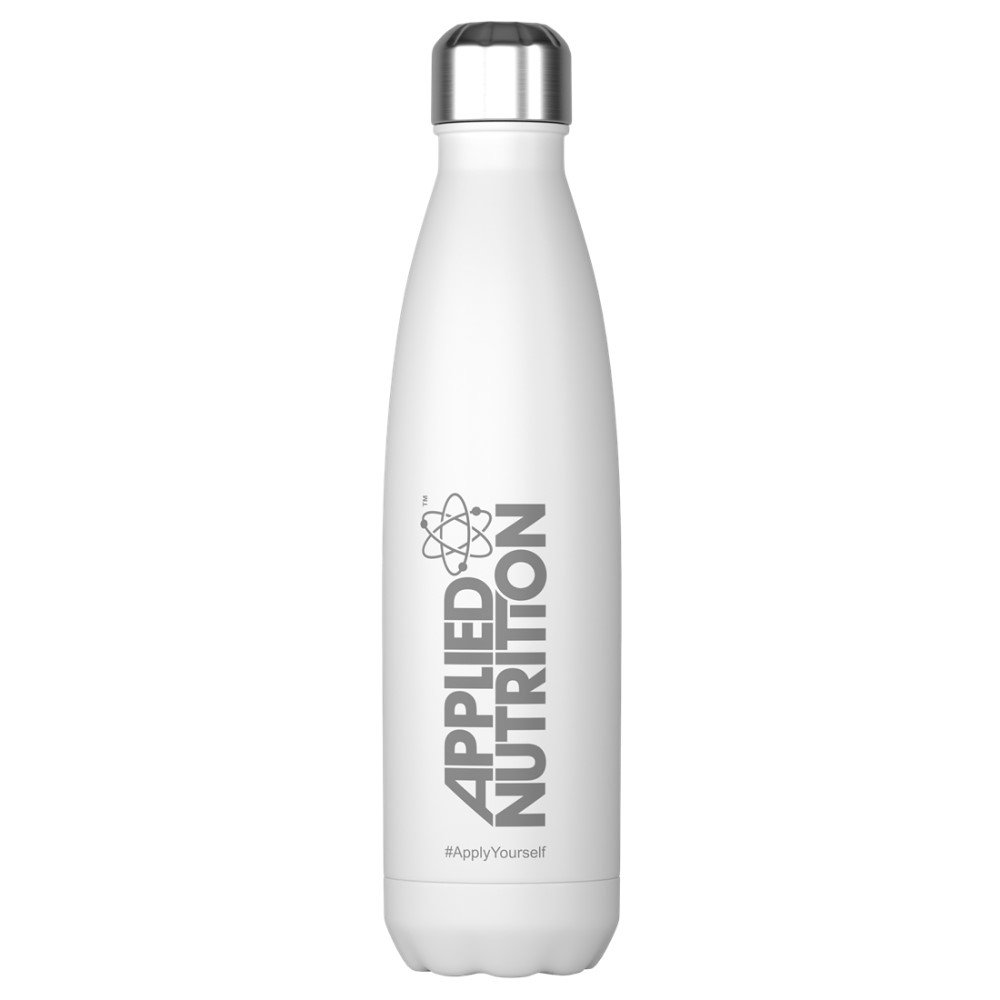 Applied Nutrition Stainless Steel Flask Bottle - 500ml White Applied Nutrition Stainless Steel Flask Bottle - 500ml White