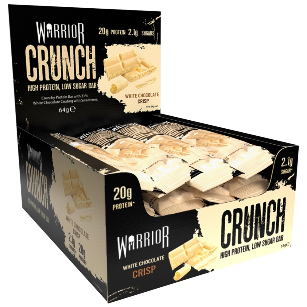 Warrior Crunch Protein Bar - 64g (Box of 12) *BEST BEFORE 04/2025*