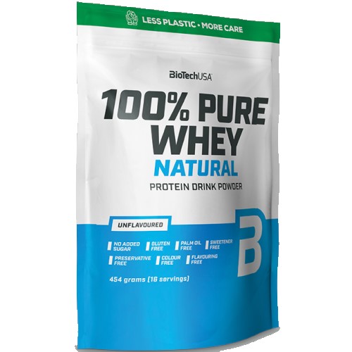Biotech Usa 100% Pure Whey - 454g Unflavoured Biotech Usa 100% Pure Whey - 454g Unflavoured