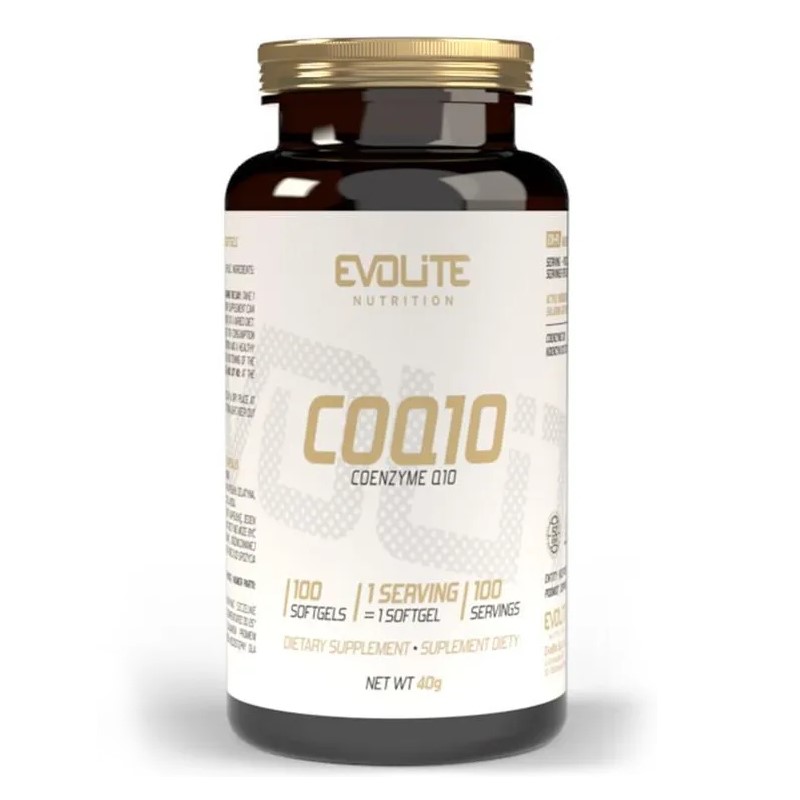 Evolite Coenzyme Q10 100mg - 100 Softgels Evolite Coenzyme Q10 100mg - 100 Softgels
