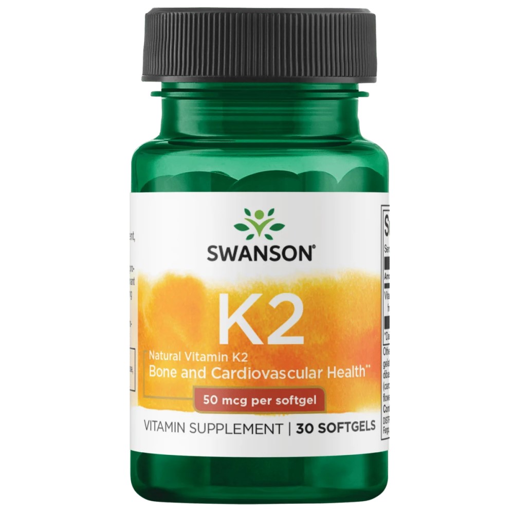 Swanson Vitamin K-2 Natural 100mcg - 30 softgels