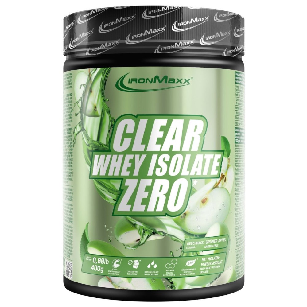 Ironmaxx Clear 100% Whey Isolate ZERO 400g - Orange **BEST BEFORE 12/2025** Ironmaxx Clear 100% Whey Isolate ZERO 400g - Orange **BEST BEFORE 12/2025**