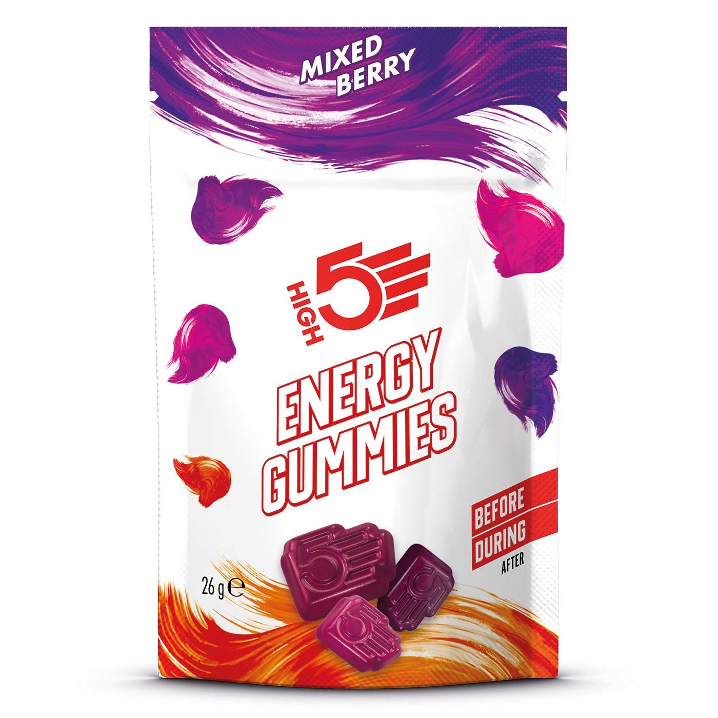 High5 Sports Nutrition Energy Gummies - 26g Mixed Berry (Set of 10)