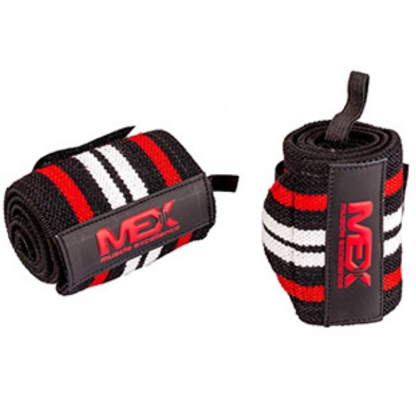 Mex Pro Wrist Wraps - 2pcs Black/Red Mex Pro Wrist Wraps - 2pcs Black/Red