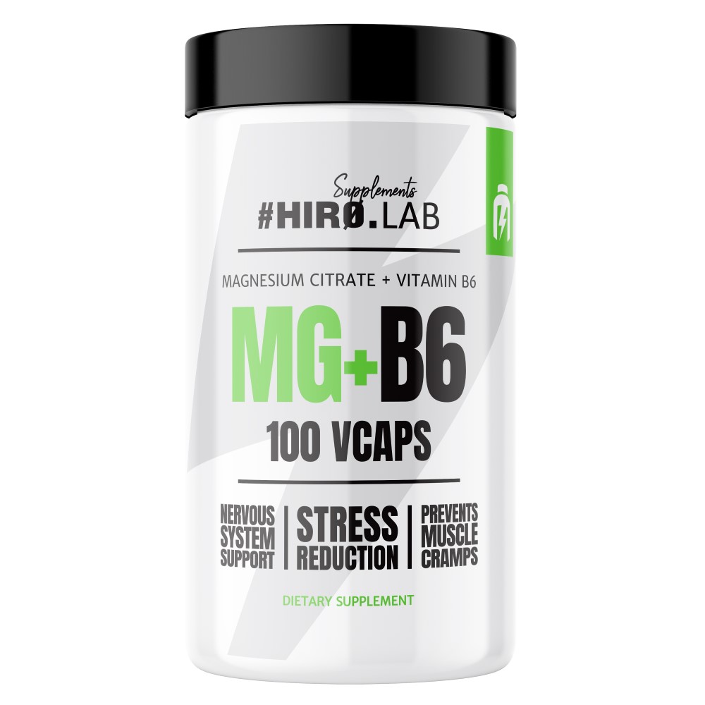 Hiro Lab Magnesium Citrate - MG + B6 - 100 caps
