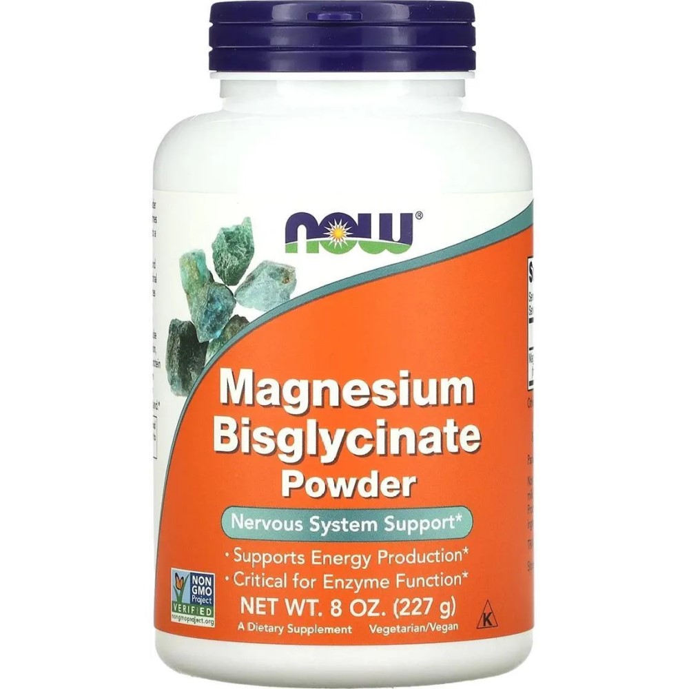 NOW Foods Magnesium Bisglycinate Powder - 227g NOW Foods Magnesium Bisglycinate Powder - 227g