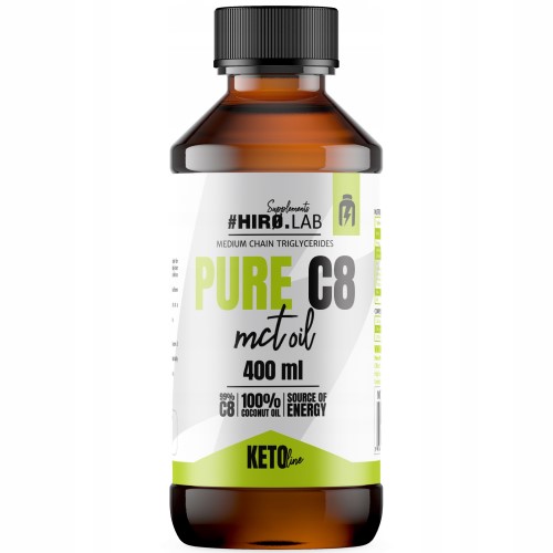 Hiro Lab Pure C8 MCT Oil - 400 ml - 100% Coconut Oil Hiro Lab Pure C8 MCT Oil - 400 ml - 100% Coconut Oil