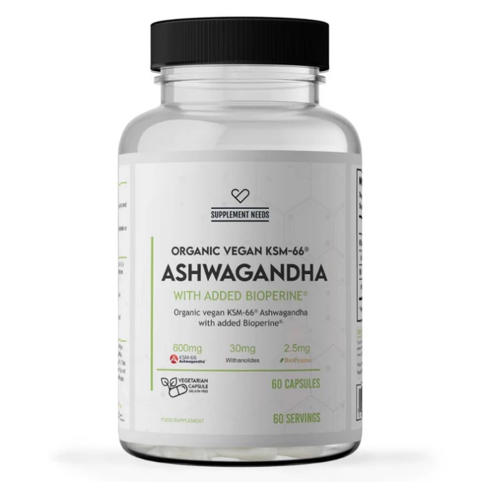 Supplement Needs Ashwagandha KSM-66 - 60 Caps Supplement Needs Ashwagandha KSM-66 - 60 Caps
