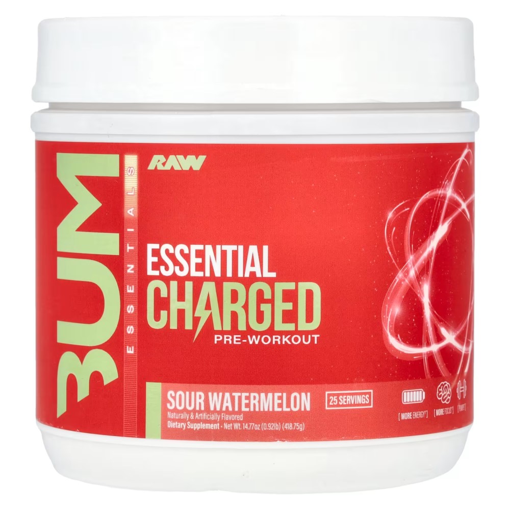 RAW Nutrition CBUM Essential Charged Pre - 25 Servings RAW Nutrition CBUM Essential Charged Pre - 25 Servings